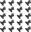 HAHIYO 1.25inch Black Bulldog Clips Metal File Hinge Binder Clips Clamps Save by HAHIYO