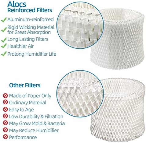 WF2 Humidifier Filter for Kaz Vicks - V3100 V3500 V3700 V3800 V3900 3020 Series, Protec PWF2 VEV400 Cool Mist Vaporizer Humidifiers (Pack of 4) White - Image 3