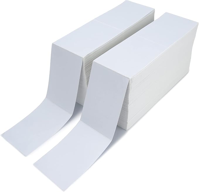 ESSENTIAL Fanfold 4" X 6" Direct Thermal Shipping Labels by ESSENTIAL