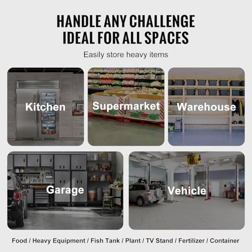 VEVOR Aluminum Dunnage Rack, 48” x 20” Commercial Food Floor Rack, 8” Off the Floor, 1800 lbs Capacity All-Welded Aluminum Storage Rack, for Storage in Restaurants, Kitchens, Garages and Vehicles - Image 6