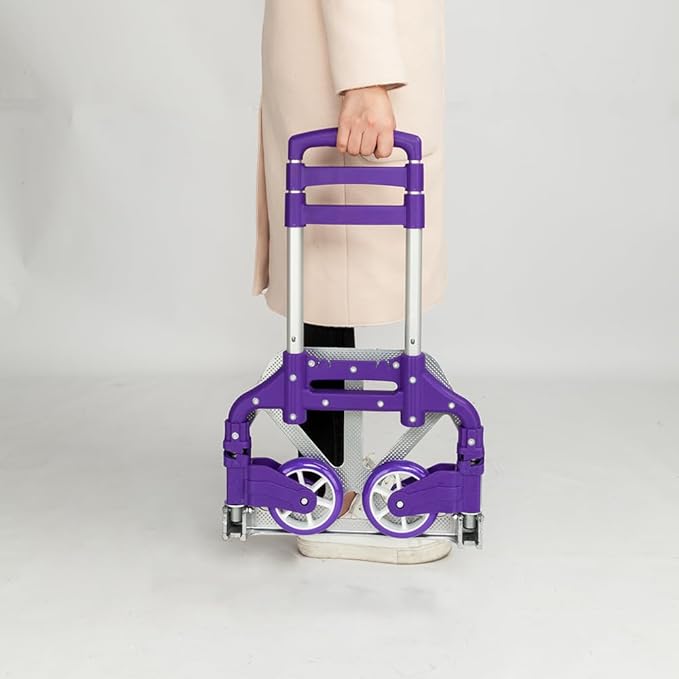 Folding Hand Truck Dolly, 200 lbs Capacity Dolly Cart, Aluminum Portable - Image 3