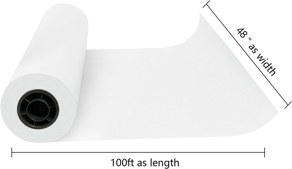Kraft Paper Roll 48" x 98ft, Unwaxed & Uncoated - Image 7