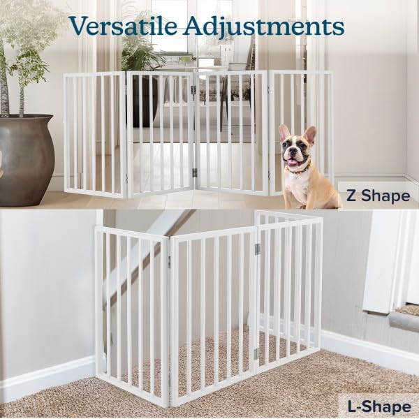 Pet Gate - 4-Panel Indoor Foldable Dog Fence - Image 5