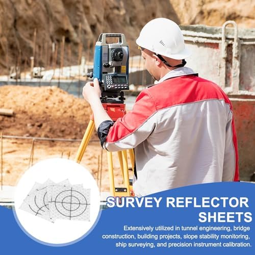 PATIKIL Survey Reflector Target Self-Adhesive Reflective Sheet Target Mark Tape, Suit for Ship Inspection - Image 5