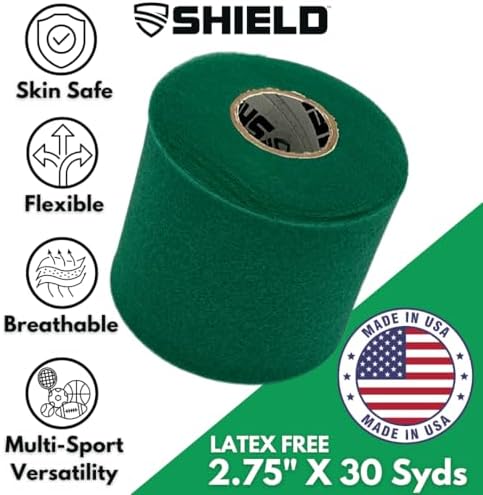 Shield Athletic Underwrap | Bulk Case of 48 Rolls of PreWrap, 2.75" X 30 SYards, (Green) - Image 2