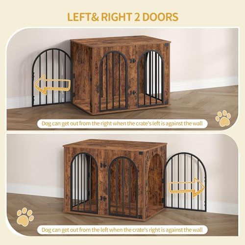 Hzuaneri 31.5'' Dog Crate Furniture,Dog Kennel Indoor for Small/Medium Dogs - Image 4