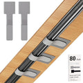 80PCS Hook and Loop Cable Straps, Cable Management Under Desk, Adhesive Cable Ties, Reusable Wire Organizers for Cords, Cords Management, Computer Accessories for Desk, Home Office Essentials, Gray by Sereficy
