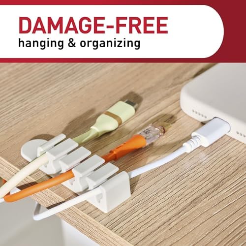 Command 5-Cord Clip Organizer, 4 Clips, 8 Medium Strips - Image 5