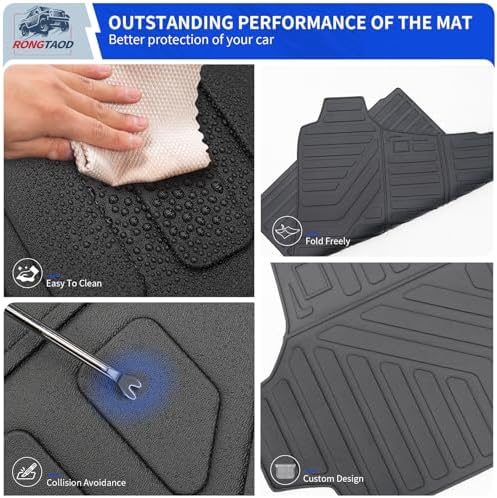 Rongtaod Cargo Mat & Backrest Mats for 2025 2026 Toyota 4Runner Gas 5 Seats - Image 6