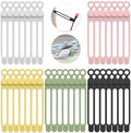 UMUST 35Pcs Silicone Cable Ties, Cable Management Cord Organizer 5Colors by ELECTRONICACCESSORIES