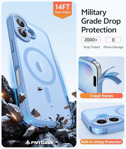 FNTCASE for iPhone 16 Plus Case, Fit for Magsafe, Screen Protector - Image 5