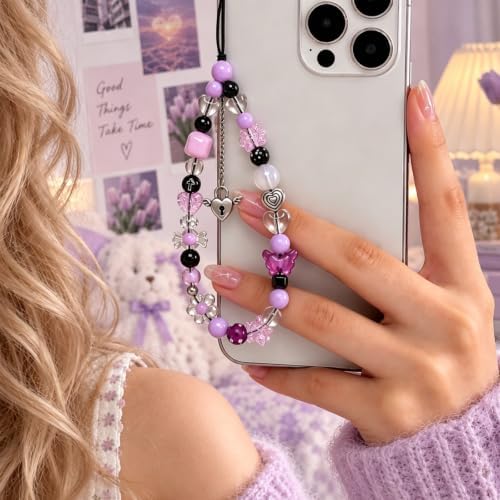 Beaded Camera Wrist Strap Cute Digital Camera Charm Lanyard, Phone Wristlet Charms, Phone Chain for Camera - Image 2