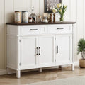 ONBRILL 55 Inch Buffet Cabinet with Storage, Off White by ONBRILL