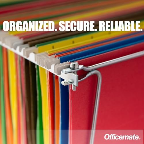 Officemate Hanging File Frame, Letter Size (Fits 24″–27″), Adjustable Heavy-Duty Steel File Drawer Organizer for Desks, Cabinets & Shelves (91964) - Image 6