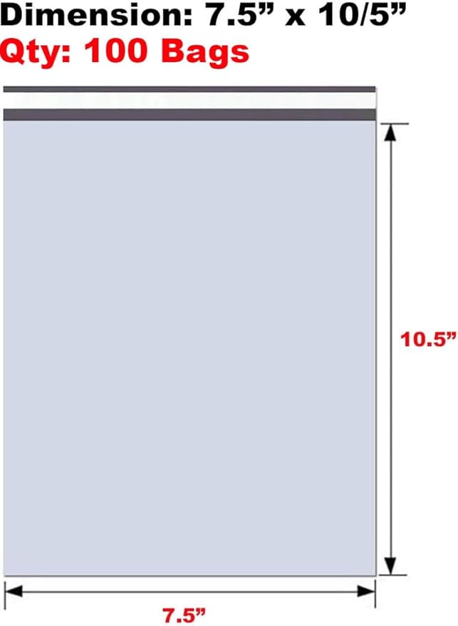 iMBAPrice 100 - 7.5x10.5 Premium Matte Finish Self-Sealing Non-Padded White - Image 2