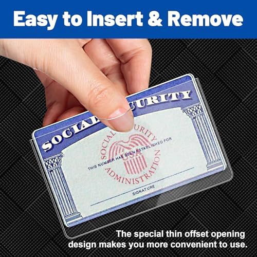 LIEMAND 16 Pack Social Security Card Protector Sleeves, Ultra Clear & Durable 31Mil Waterproof SSN/New Medicare/Credit Card Holder, Soft ID/Debit/Credit/Business Card Holder - Image 4