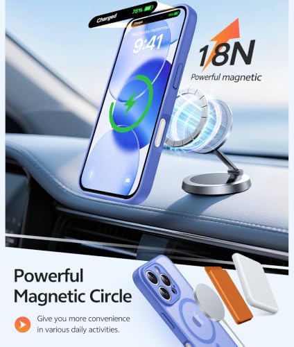 FNTCASE for iPhone 16 Pro Max Case, Fit for Magsafe, Glass Screen Protector - Image 3
