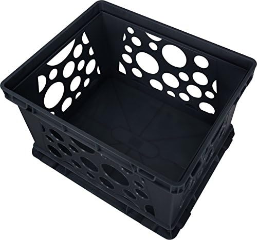 Storex Premium File Crate with Handles – Letter and Legal Document and Folder Storage, Black, 3-Pack (61546A03C) - Image 6