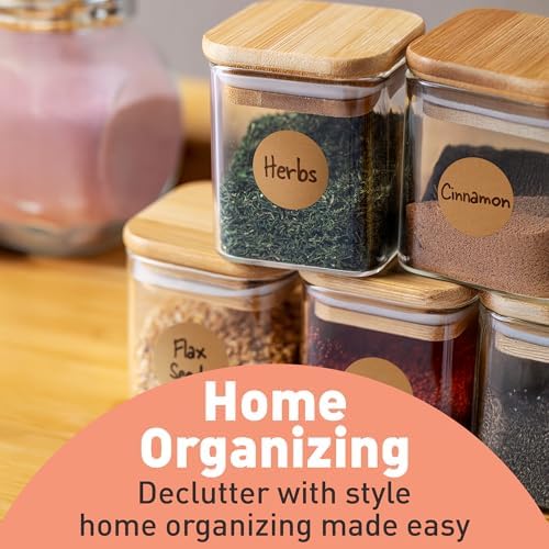 Camp Galaxy 1 Inch Natural Brown Kraft Stickers (1000 Total) - Round Blank Stickers for Store Owners, Crafts, Organizing, Jar and Canning Labels, Price Tags (Pack of 2) - Image 5
