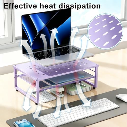 gianotter 2-Tier Metal Monitor Stand Riser - Image 3