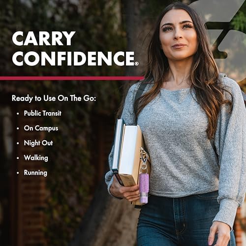 SABRE RED Compact Pepper Spray, Max Police Strength OC Spray with UV Dye, Compact Belt Clip For Fast Access, 4X Longer Spray Time - Up to 13 Seconds, 0.67 fl oz, Secure & Easy to Use Safety - Image 6
