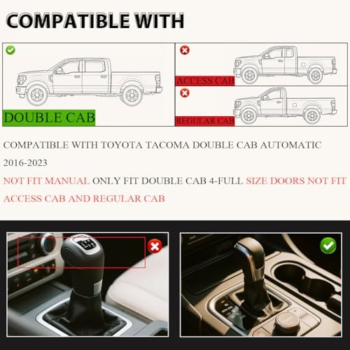 G-PLUS TPE 3PCS Floor Mats Fit 2016-2023 Toyota Tacoma Double Cab - Image 6