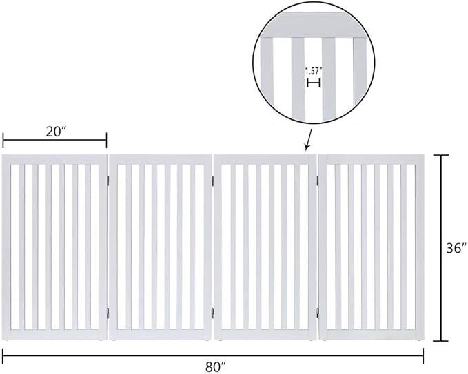 unipaws 36”H Free Standing Pet Gate - Image 5
