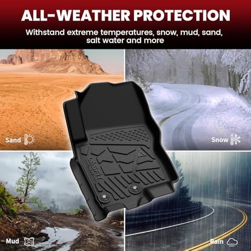 LASFIT Floor Mats for Nissan Frontier Crew Cab 2009-2021 (Not Fit King Cab) - Image 6