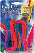 Alliance Rubber 07755 Non-Latex Brites File Bands, Colored Elastic Bands (7" x 1/8", Assorted Colors), 24 Pack by AllianceRubberCompany