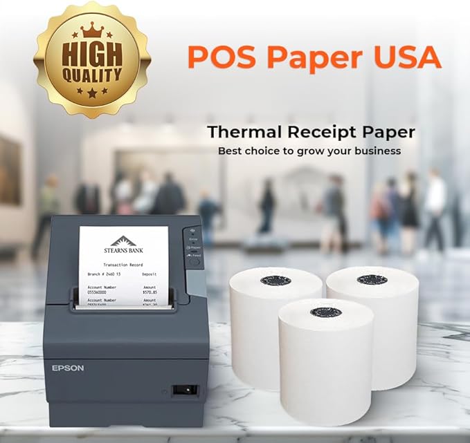 3 1/8" x 230' Thermal Receipt Paper - Image 4