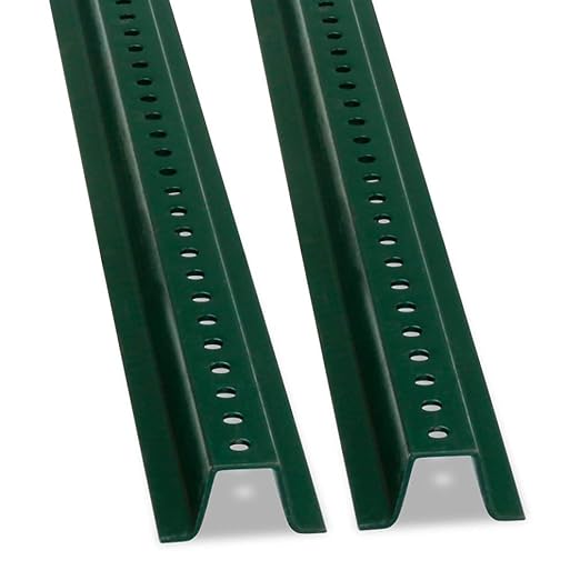 SmartSign - K-153-8-2 U-Channel Sign Post, Heavy-Duty | 8' Tall Baked Enamel by SmartSign