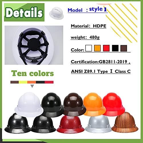 Safety Hard Hat Customize Logo Protective Head Outdoor Work Hat (Pattern 3) - Image 3
