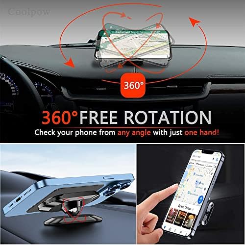 【2-PACK】Magnetic phone holder for Car Dash Magnetic Car Mount for iphone - Image 6