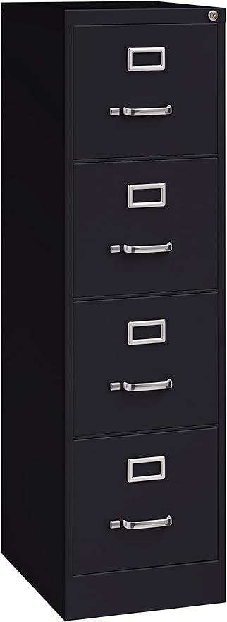 Commercial 4 Drawer Letter Width Vertical File Cabinet by Office+Dimensions