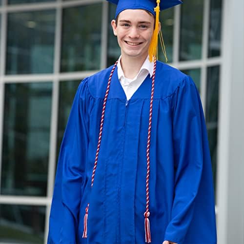 Endea Graduation Single Honor Cord Two-Color (Red/White) - Image 6