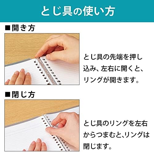 Kokuyo Smart Ring Binder, A5 Light Blue Binder Notebook, Up to 25 Sheets - Image 5