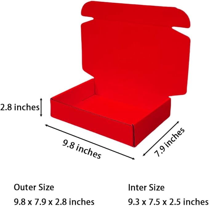 30 Pcs 9.8 x 7.9 x 2.8 inches Shipping Boxes - Image 2