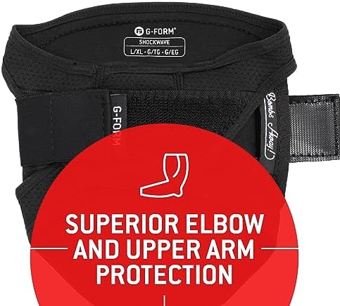 G-Form Shockwave Fastpitch Elbow Guard - Softball Elbow Pad - Washable Protective Guard for Women & Girls - Flexible & Breathable Elbow Sleeve Guard - Image 3