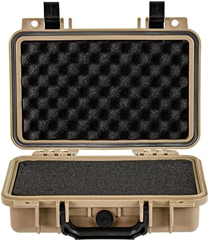 Eylar Protective Gear and Camera Hard Case Waterproof Dry Box with Foam 11.6 Inch 8.3 Inch 3.8 Inch (Tan) - Image 4