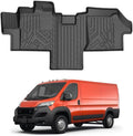 Mixsuper Floor mat for Ram Promaster 1500/2500/3500 2018-2026 (Not Fit for EV & Promaster City),All Weather TPE Rubber Floor Liners Protection for Promaster Accessories,1 Row Anti-Slip Car Mats, Black by Mixsuper