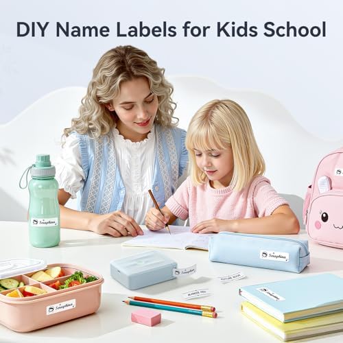 NIIMBOT D110 Mini Label Maker Machine with Tape for Home School, Blue - Image 2