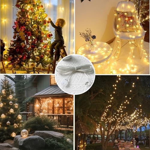 Clear Extension Cord 2FT, Short Indoor 2 Prong Extension Cord with Flat Plug, Invisible Slim Extension Cable for Christmas Lights, Lamps & Holiday Lighting (18AWG, 10A/125V) - Image 6
