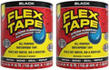 Flex Tape Strong Rubberized Waterproof Tape, Black, 4 in x 5 ft, 2-Pack by Flex+Tape
