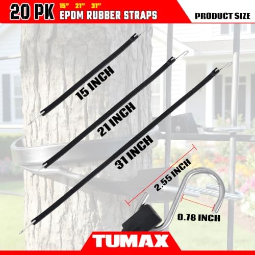 20PCS EPDM Bungee Cords S Hooks,Heavy Duty Tarp Straps - Image 3