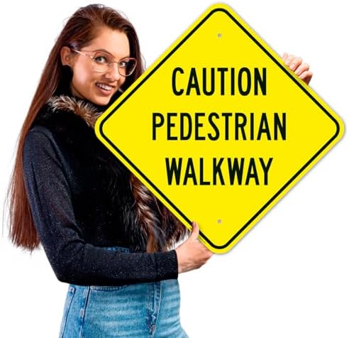 Pedestrian Walkway Sign, - Image 2