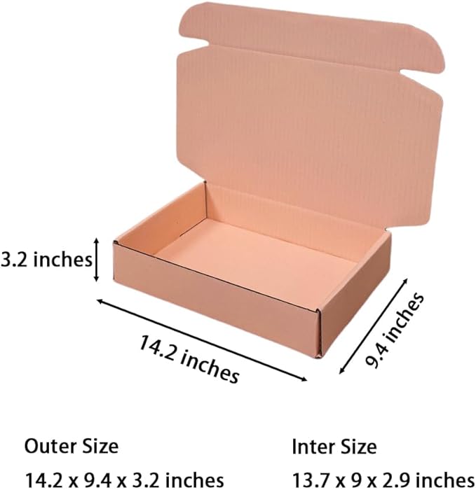 20 Pcs 14.2 x 9.4 x 3.2 inches Shipping Boxes - Image 2