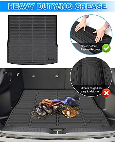 Cartist Cargo Liner Custom Fit for for Mazda CX-50 2023 2024 Accessories All Weather Rear Trunk Mat High Side Waterproof TPE Black - Image 6