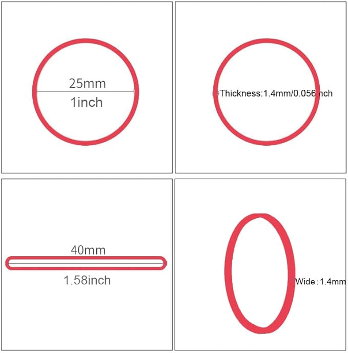 Rubber Bands Size#10 760pcs Elastic Rubber Band 1 inch Multicolour Rubber Bands - Image 3