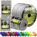 Paracord Rope 550 lb 4mm – Parachute Cord – Utility Camping Rope by TECEUM