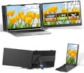 Laptop Screen Extender 14", FHD 1080P Portable Monitor for Laptop, Light Monitor Extender Plug&Play, IPS Display Computer Monitor for Laptop 13-17” (Screen Length: 11.81"-16.14") for Travel Work by DZVW